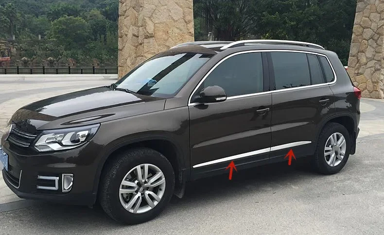 

Декоративная лента из нержавеющей стали для корпуса Volkswagen Tiguan 2010-2016, защита от царапин, автомобильные аксессуары
