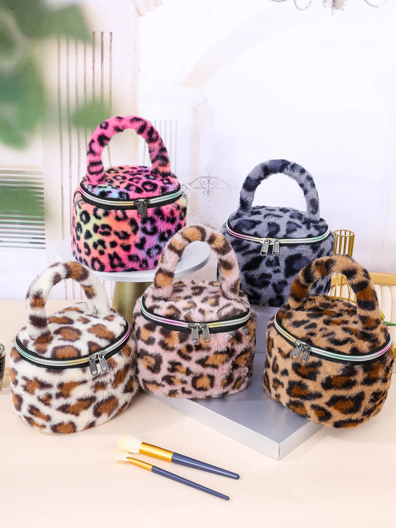 Cosmetics Bag Polyester Toiletry Bag Makeup Bag For Everyday Use Women'S Accessory Teen Girls