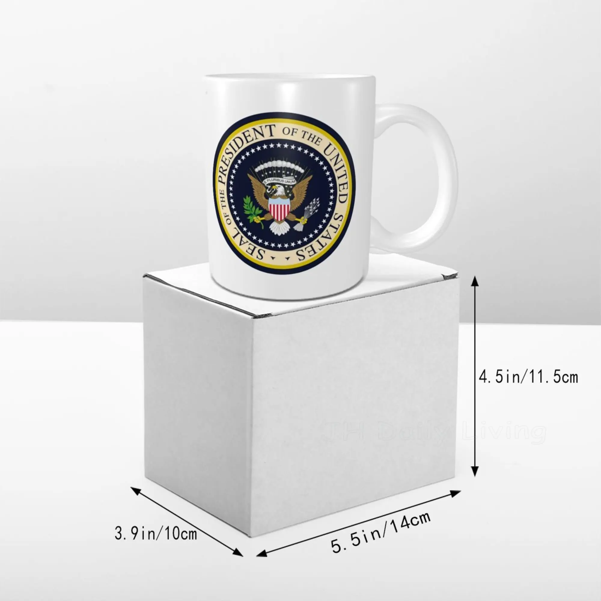 Seal of The President of The United States Coffee Mug Funny Ceramic Cups Office Tea Cocoa Cup Home Kitchen Decor Unique Gift