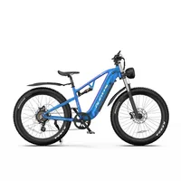 Duotts 26 Inch Electric Fat Tire Bicycle 48V20AH Lithium Battery 80 NM Torque Brushless Motor Double Suspension Bike Frame