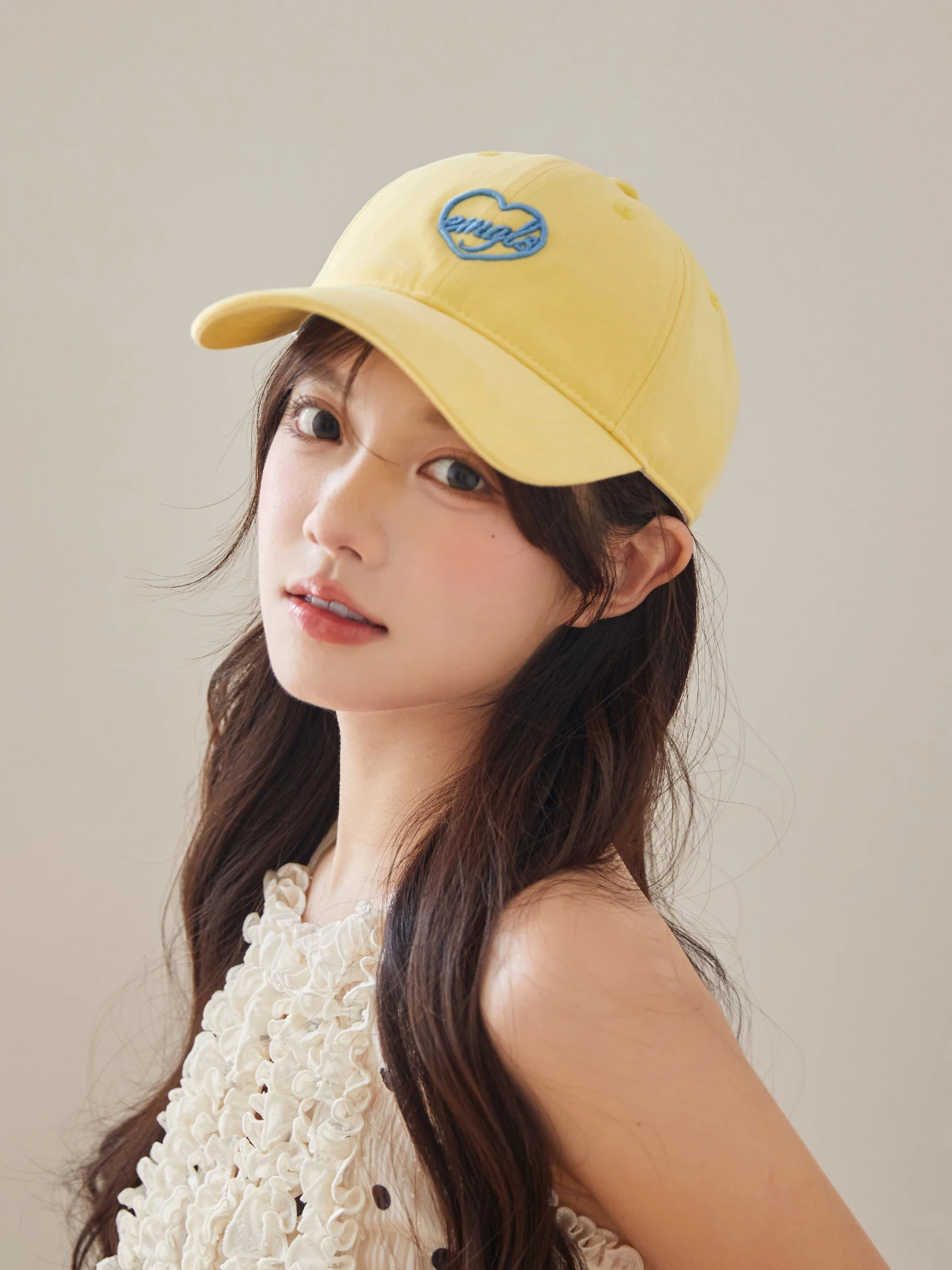 

Baseball cap women's soft top cap wide brim sunshade small hat