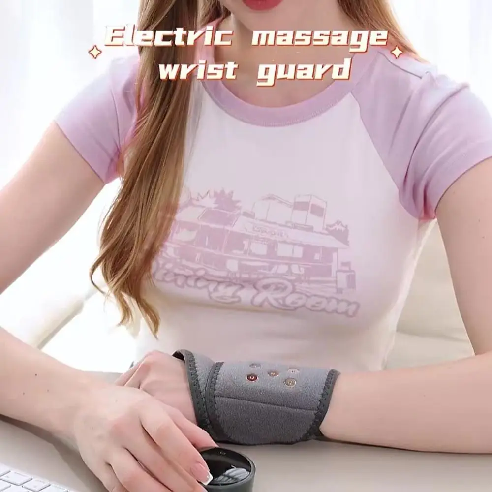

Protective Electric Heating Wrist Guard Adjustable USB Rechargeable Hot Compress Wrist Brace Intelligent Timing Non-Slip