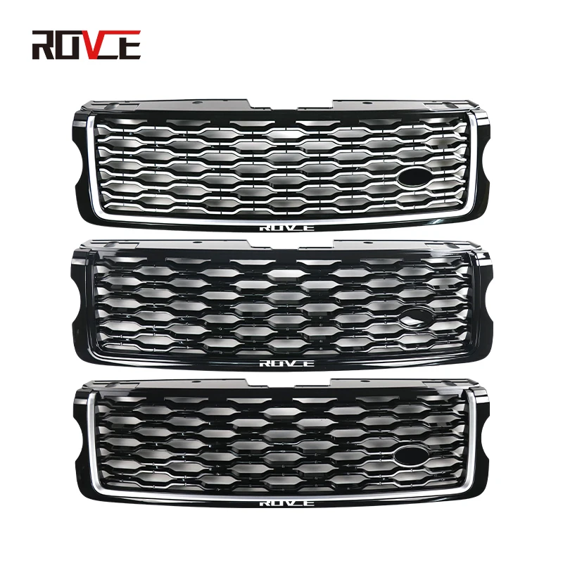 ROVCE ABS Car Front Bumper Grille For Land Rover Range Rover Vogue L405 upgrade 2013 -2022 Mesh Grills New Style Accessories