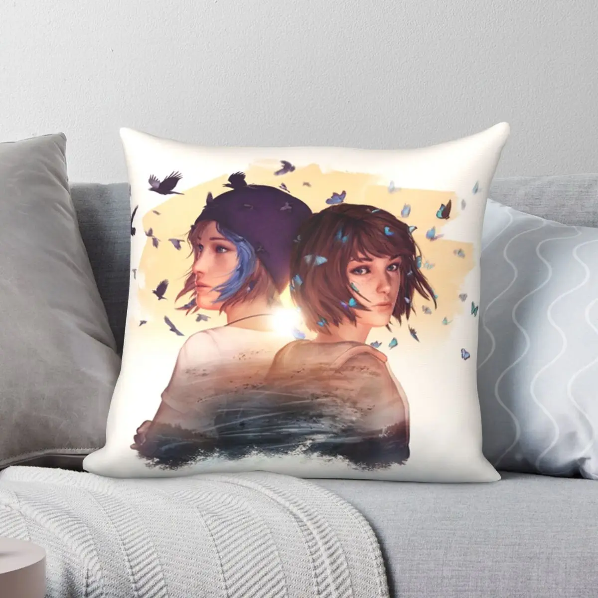 Life Is Strange Remastered Pillowcase Polyester Linen Velvet Creative Zip Decor Pillow Case Home Cushion Case 45x45