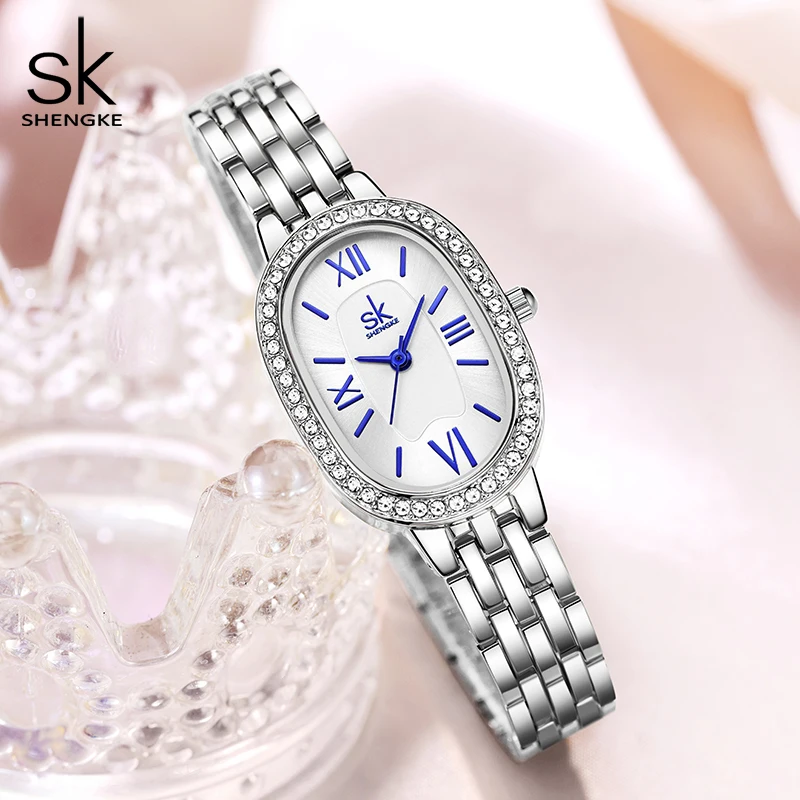 Shengke Elegant Ladies Watches Original Design Women\'s Quartz Wristwatches Top Luxury Women\'s Best Gifts Clock  Relogio Feminino