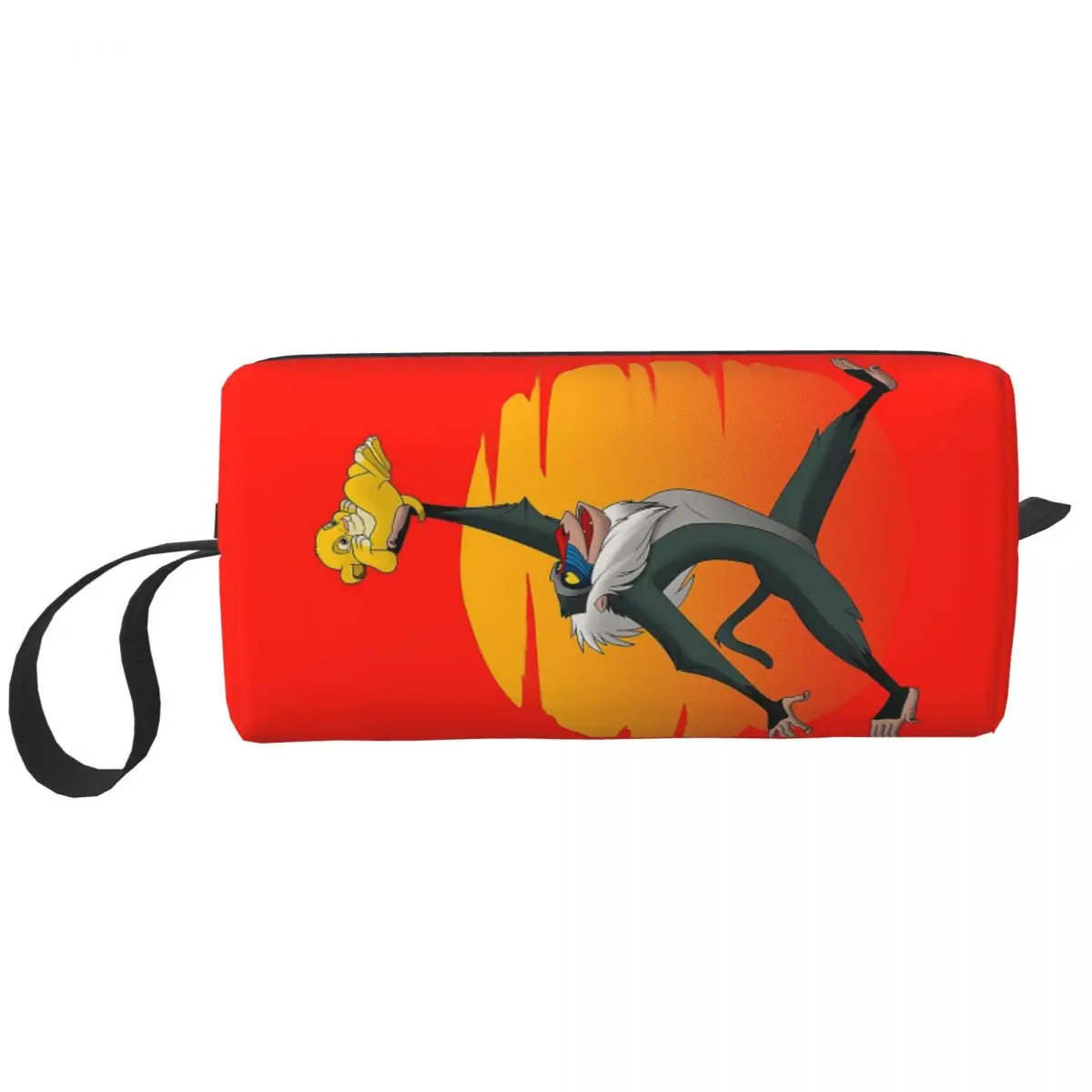 Custom The Lion King Lift Cartoon Movie Makeup Bag Women Travel Cosmetic Organizer Cute Storage Toiletry Bags