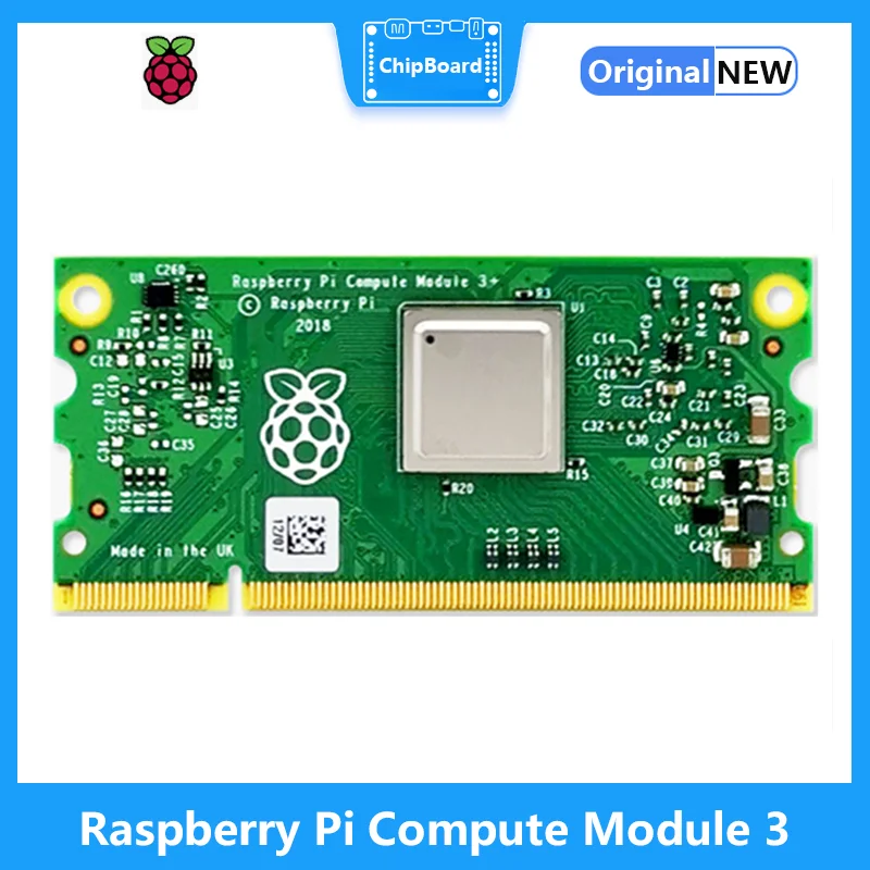 

Raspberry Pi Compute Module 3+ Lite/32GB 1GB RAM 64-bit 1.2GHz BCM raspberry pi 3 SODIMM connector supports window10 CM3