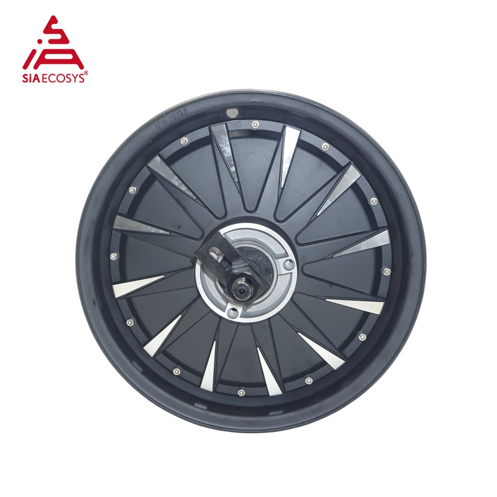 QSMOTOR QS260 12x3,5 polegadas 1500W V1 48V 60KPH E-motocicleta Motor do cubo na roda