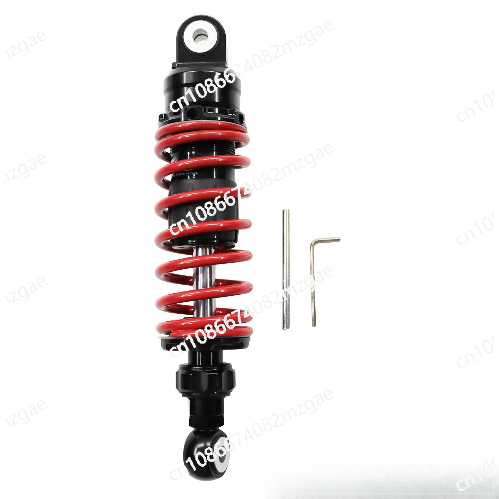 Motorcycle rear shock absorber CNC 24 gear damping adjustable up and down soft and hard lower round head shock absorber