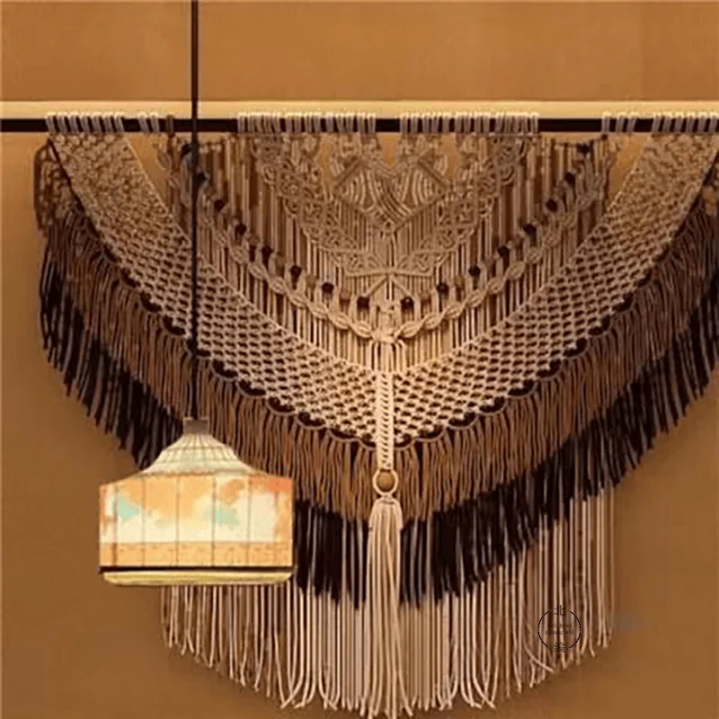 tapestry retro decoration model room background wall soft pendant