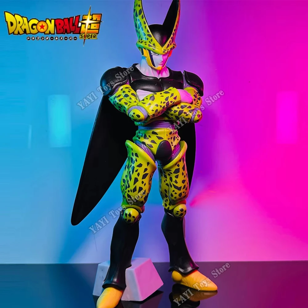 30cm dragon ball z célula anime figura brinquedo forma final dbz super saiyan figuras de ação pvc modelo colecionável brinquedos para crianças presente