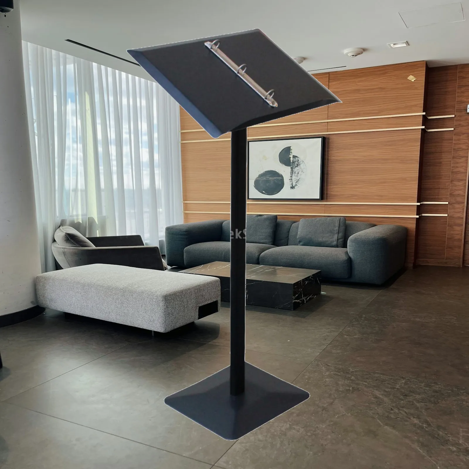 Adjustable Floor Signage Stand Holder Iron Display Stand for Menus Contracts and Lobby Information
