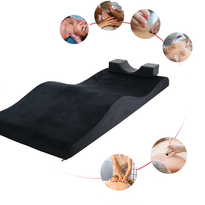 Black Pink Memory Foam Lash Bed Pad Massage Table Pad Mattress Topper Non-Slip Lash Bed Cushion