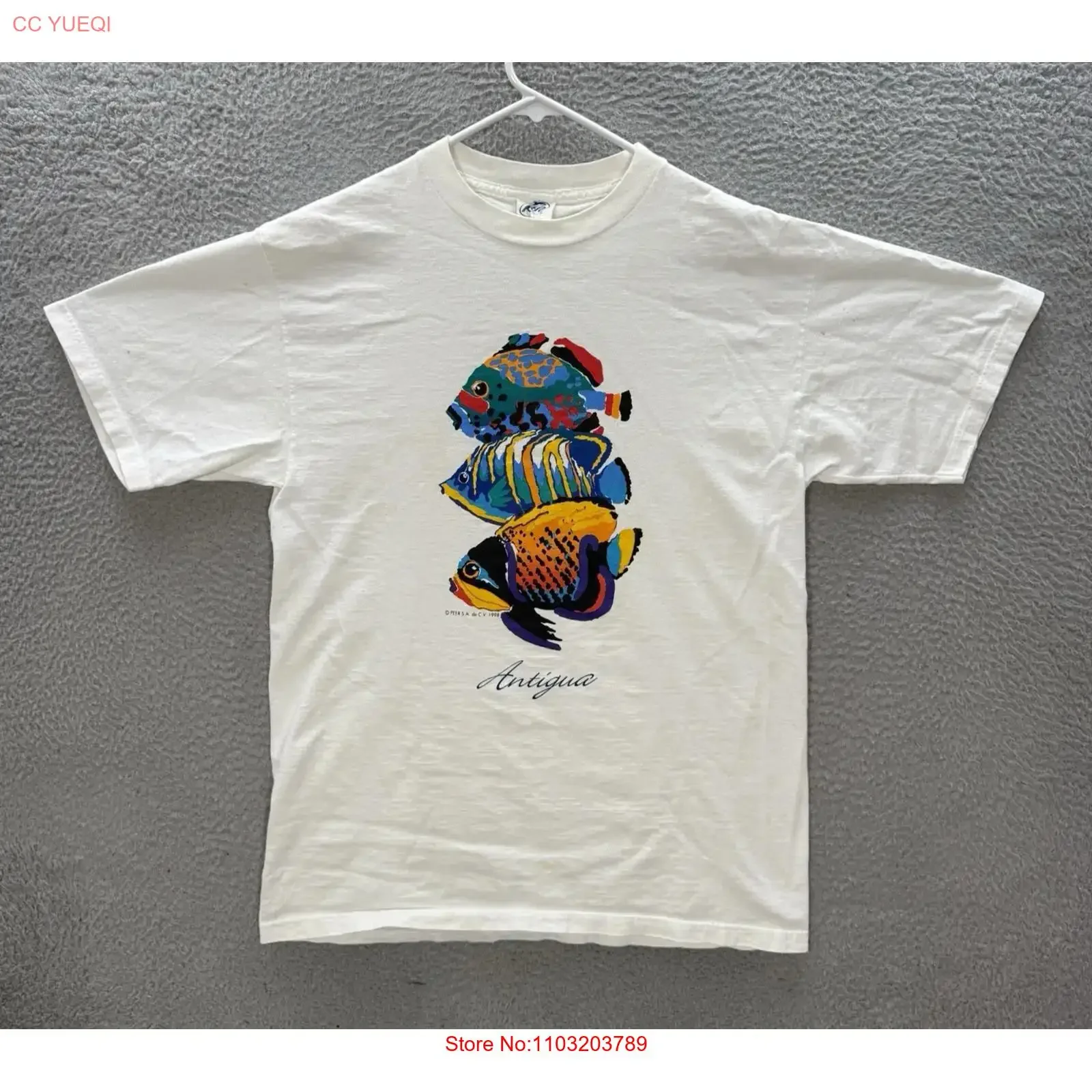 T-shirt vintage Peer Wear pour adulte, grande taille, blanc, col rond, style grunge, art, nature, surf, années 90, délavé, doux, décontracté, mode homme