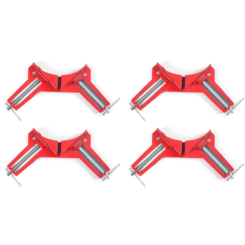 4PC Aluminum Alloy Corner Clamps Fixed Woodworking Clamp for Precise Cuts Dropship