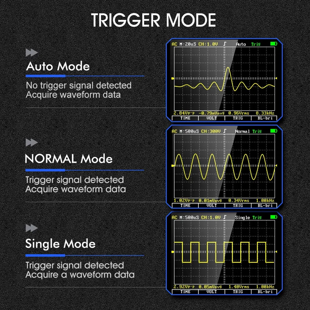 Signal Analysis 77*157*25.5mm ET2010A Multimeter Automatic Shutdown Oscilloscope Analyzers Data Storage Oscilloscope