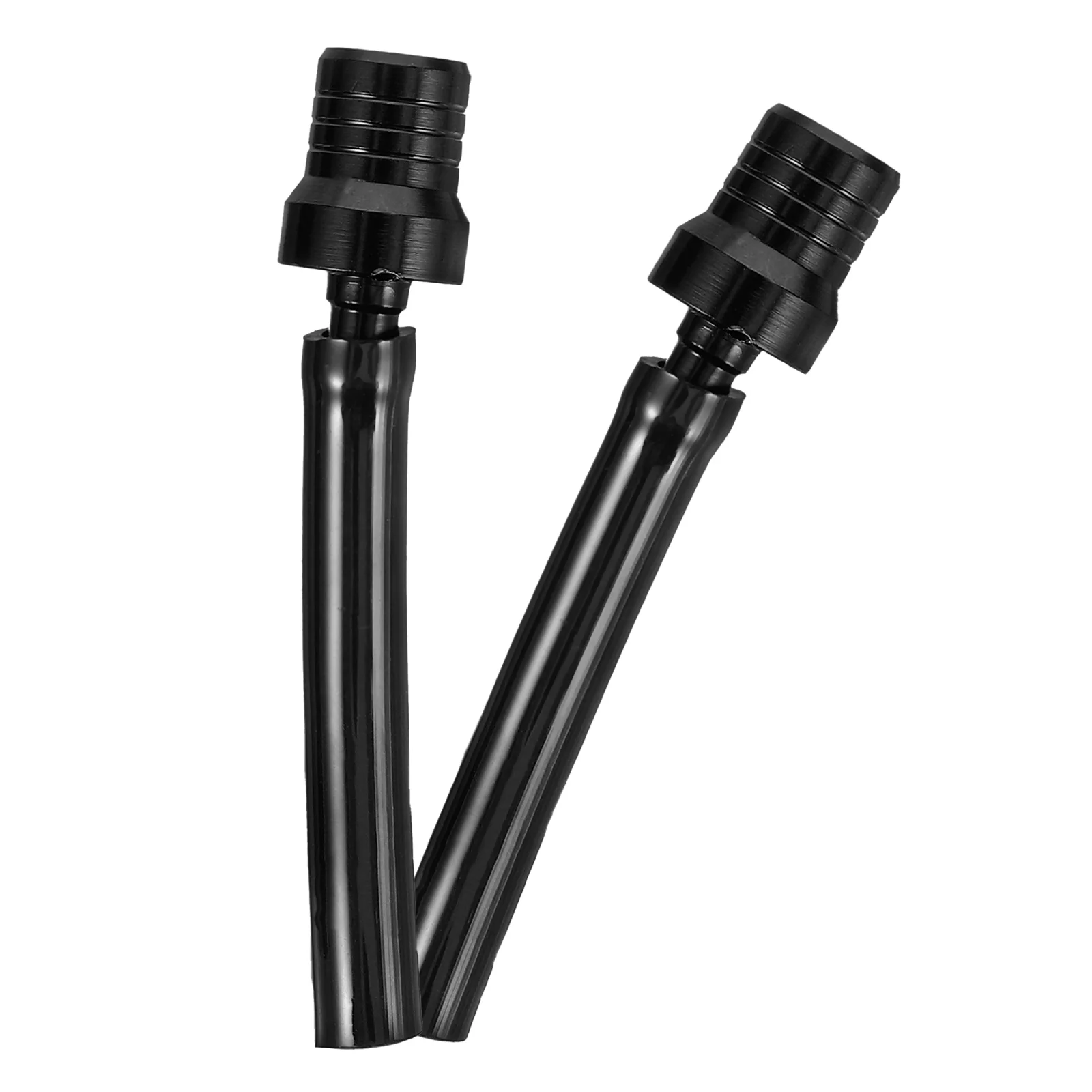 

2pcs Gas Vent Tube CNC Aluminum Alloy Black Color Rubber Material Fuel Tank Cover Motorcycle Fuel Gas Tank Cap Air Vent