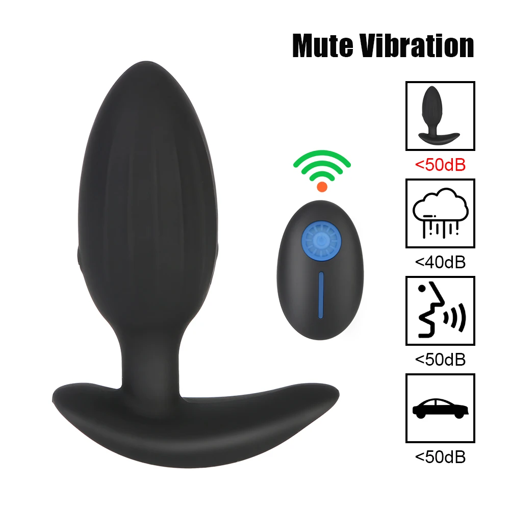 12 Modes Vibrator Clitoris Vagina Stimulator Prostate Massager Anal Plug Butt Plugs Wireless Remote Control Sex Toys for Woman