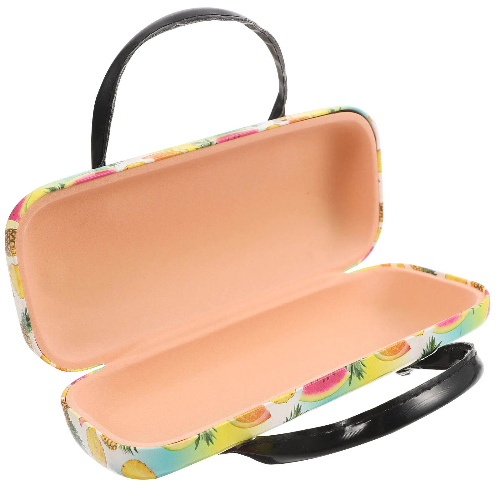 

PU Glasses Box Handheld Eyeglasses Case Pineapple Pattern Travel Lightweight Durable Storage Kids Sunglasses Protector