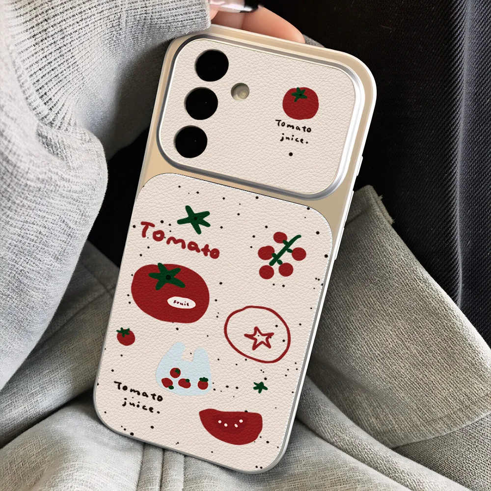 Korean Cartoon Fruit Phone Case For Samsung S26 Ultra S23 S24 S25 FE Plus A57 A16 A56 5g A17 A37 A27 A07 A55 A54 A36 A15 Cover