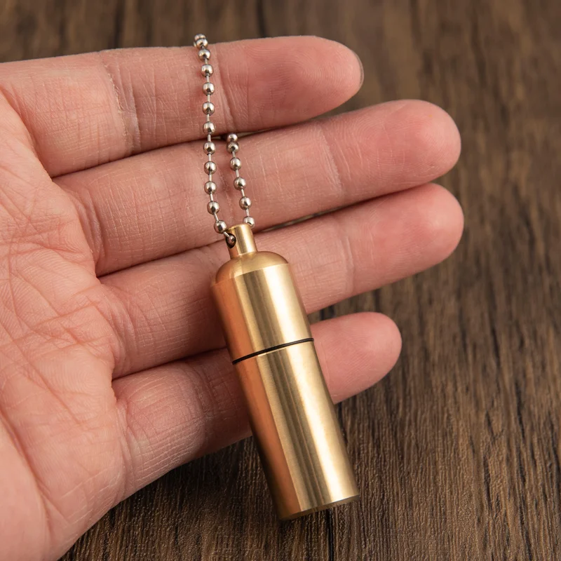 Metal Windproof Peanut Oil Lighter Full Brass Mini Lighter Cute Keychain Creative Cool Lighter Cigarette Accessories Men Gadgets