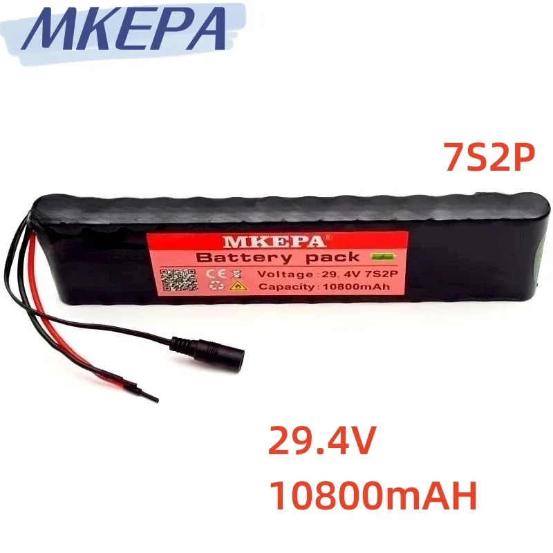 29.4V 10800mAH18650 lithium-ion battery 7s2p 29.4V 10.8A lithium-ion battery durable and free of charge for transportation