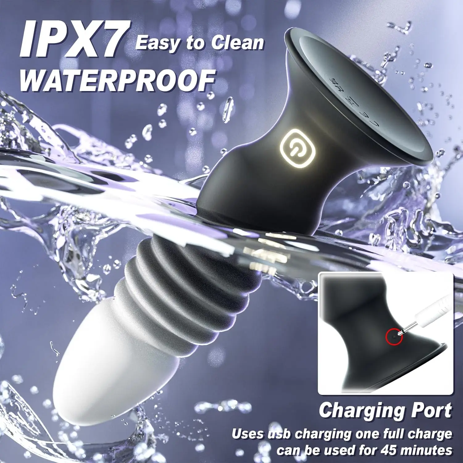 Giocattolo accoppiamento massaggiatore prostatico - Giocattolo sessuale con vibratore con controllo APP, vibratore inferiore, vibratori maschili e femminili, 7 vibrazioni e 7 spinte