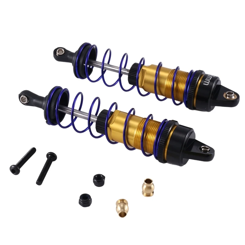 Regulowane olejowo części zamienne do amortyzatora metalowego 95Mm do ciężarówki Buggy RC 1/10 krótkiego kursu rajdowego samochodu Montser części do