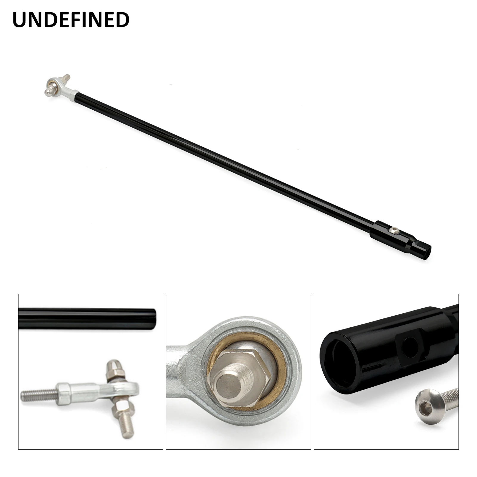Brake Linkage Rod For Harley Sportster XL883 XL1200 2014-2022 Forward Controls – Black / Chrome Aluminum Direct Replacement
