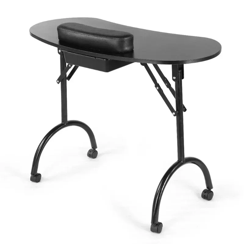 

Folding Makeup Nail Table Portable Manicure Workstation Tech Hairdressing Desk Table Mesas De Salon Furniture Commercial