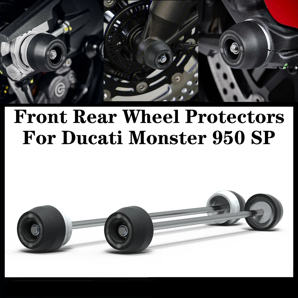 Monster 950 Wheel Chock Slider For Ducati Monster 950 SP Monster950 2021-2025 Motorcycle Rear Front Wheel Protectors