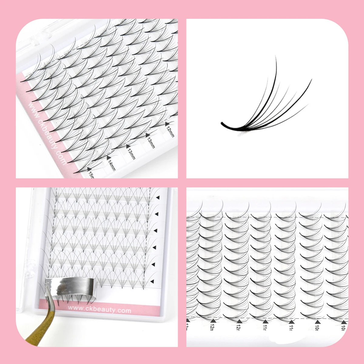 Wispy 7D Premade 120 fans CurvatureC D Black Pramde Fans Lashes 0.07mm 8-15mm Premade Loose Fans Eyelash Extensions Black Friday