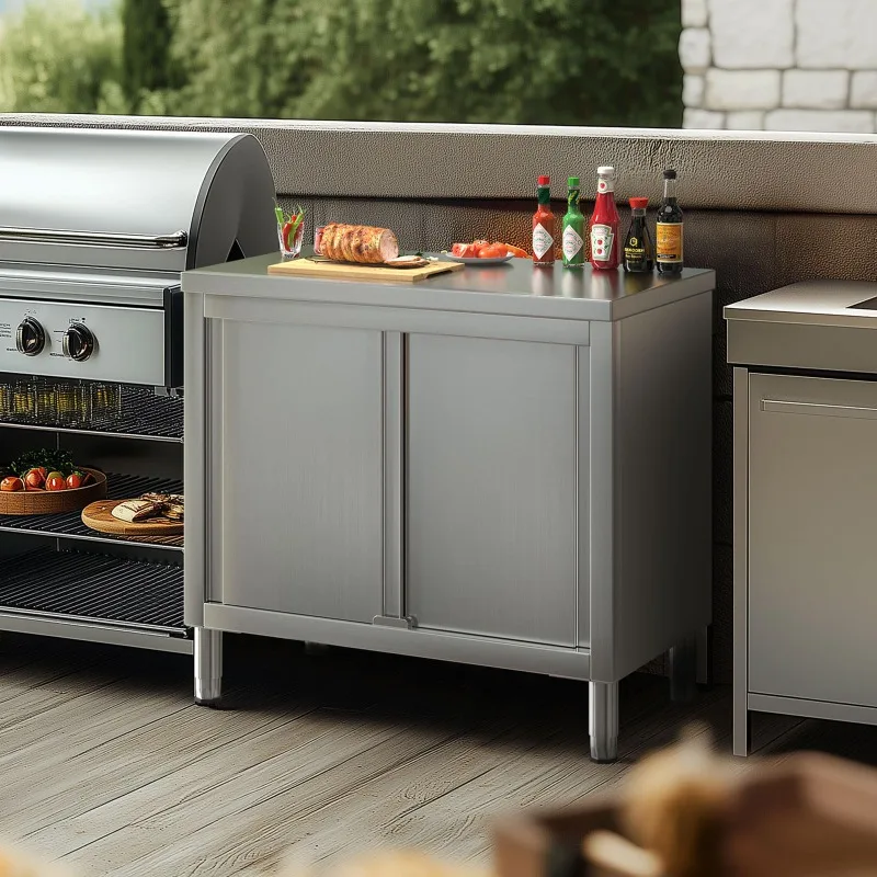 Stainless Steel Work Table with Cabinet 31