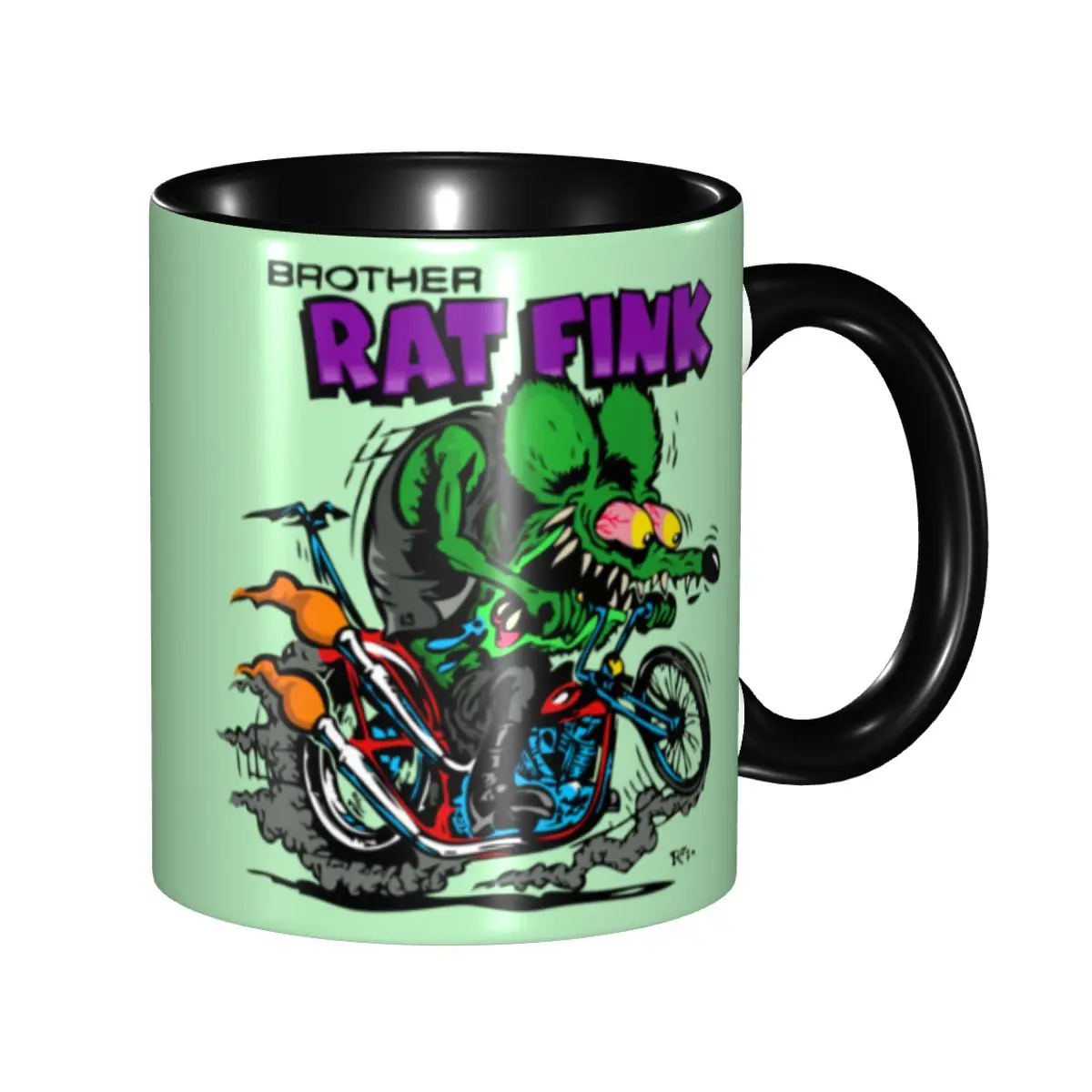 

Personalized Rat Fink Animation Anime Cartoon Mugs DIY Ceramic Tea Milk Coffee Cup