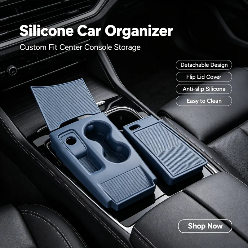 For Buick Envision PLUS 2025 Center Console Full Silicone Protective Pad, Drop-in Anti-Scratch Mat, Interior Accessory