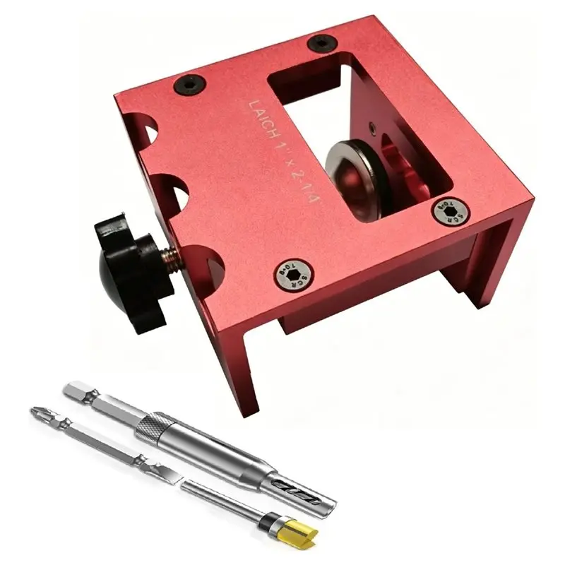 M09K For Router Door Latch Mortise Tool, Aluminum Alloy Door Latch Template Kit Fit For 1-3/8
