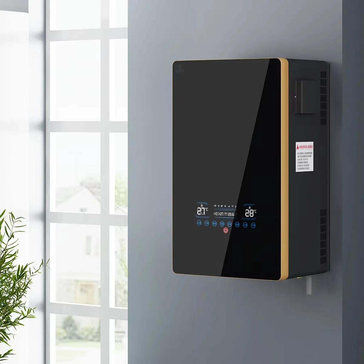 Airo 8-20KW Energy Efficient Touch Screen Wall-Hung Electric Water Heater Electromagnetic Heating Adjustable