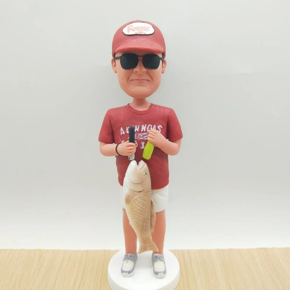

Custom Bobble Head from Photo Custom Full Body Clay Figure Unique Gift for Him Her Couple Wedding Birthday Anniversary