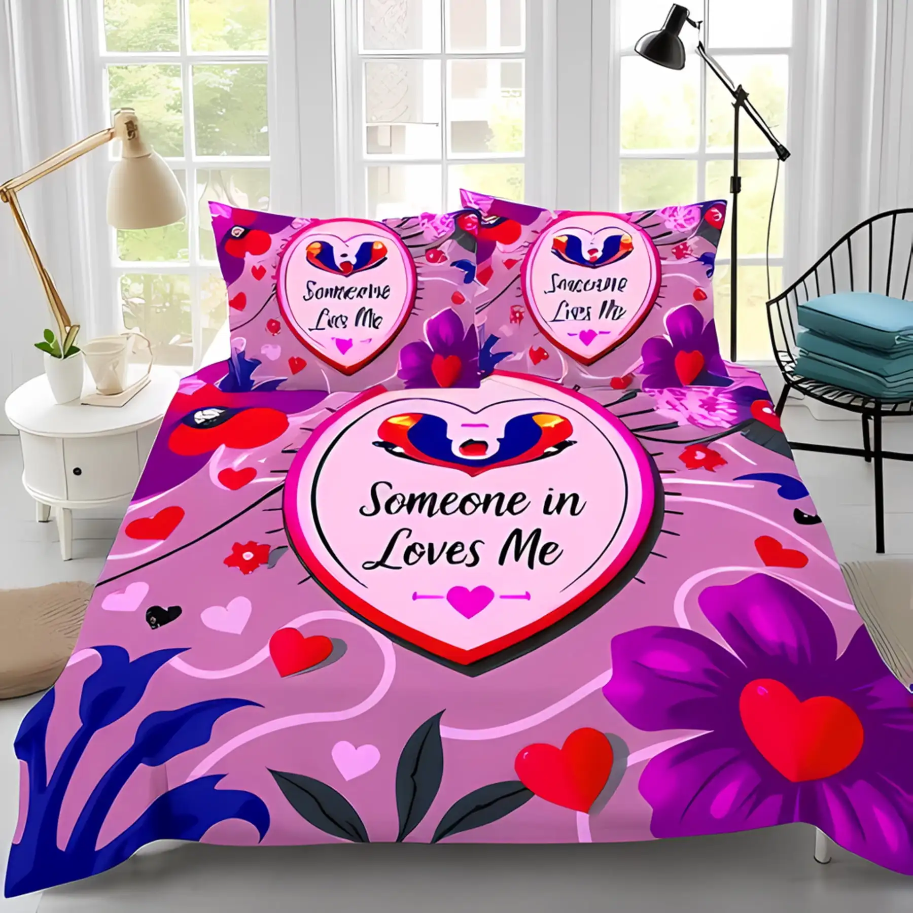Duvet Cover Set Wit… - image