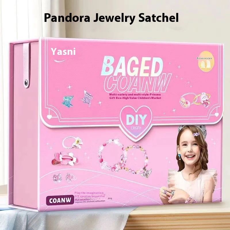 女の子のための手作りのビーズブレスレット,日曜大工のジュエリー素材,子供の屋内インタラクティブパズル,クリスマスと誕生日のギフト