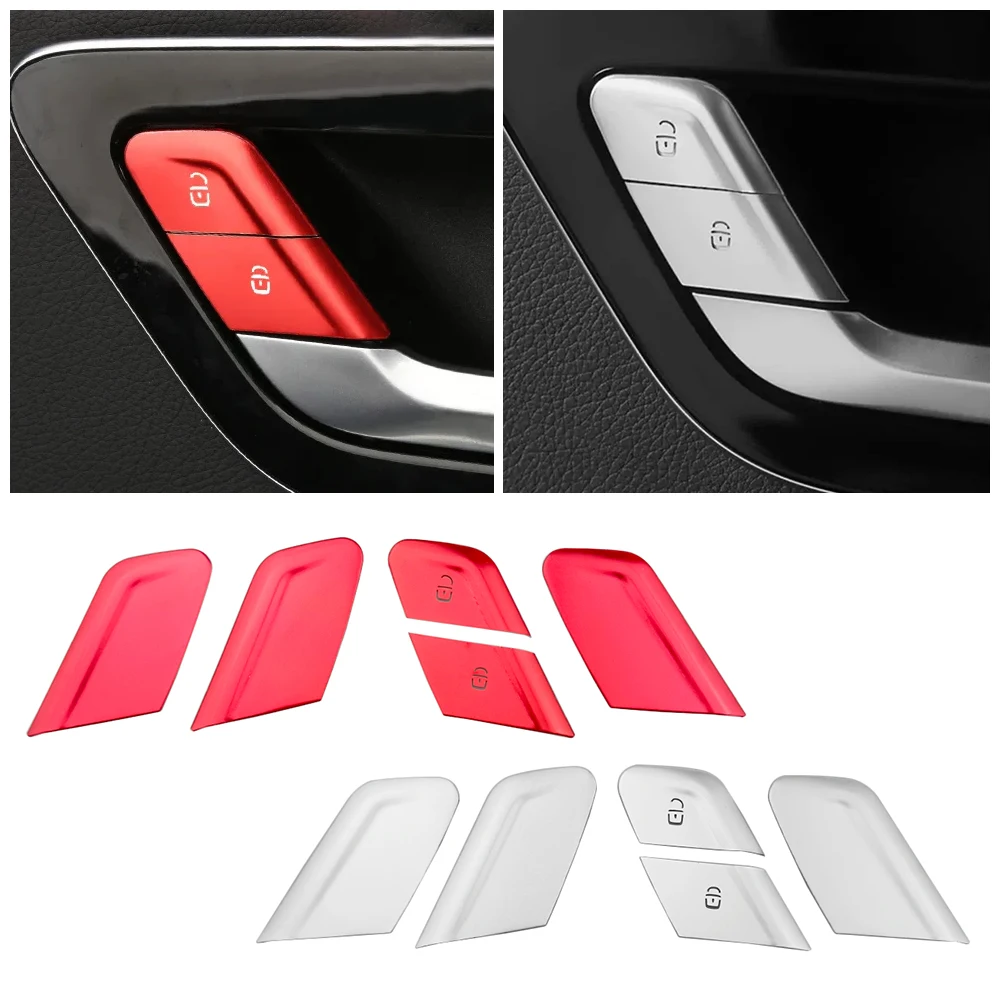 

for Mercedes Benz C E GLC Class 2024-2026 W206 S206 W214 X254 Door Lock Keypad Switch Button Cover Trim Anti Scratch Sticker