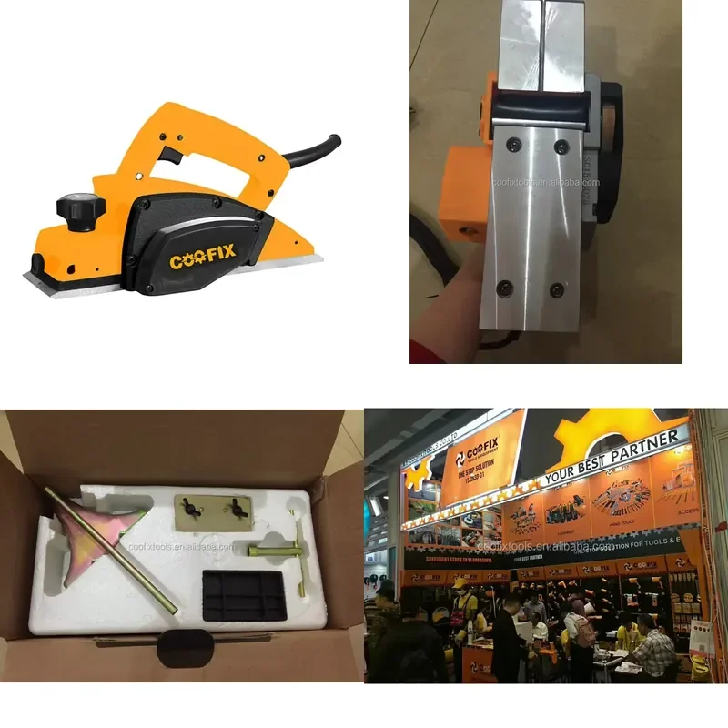 【CHIMU HOME】 610W Electric Wood Planer with Depth Adjustment for DIY Carpentry and Woodworking Projects