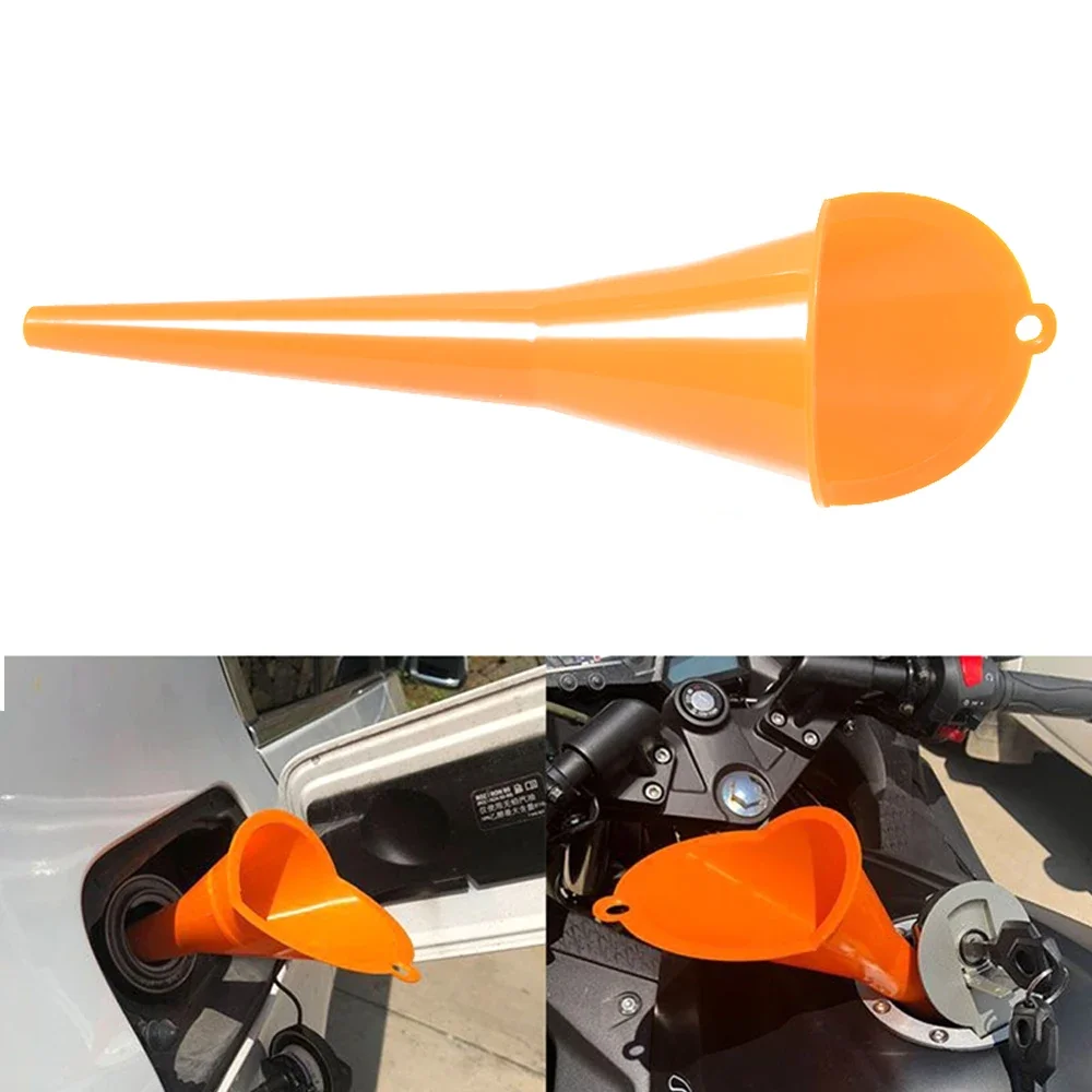 1 Pc Car Long Oil Funnel Oil  Diesel Plastic Funnel Motorcycle Auto Accessories Free Long Neck Small Oil Funnel