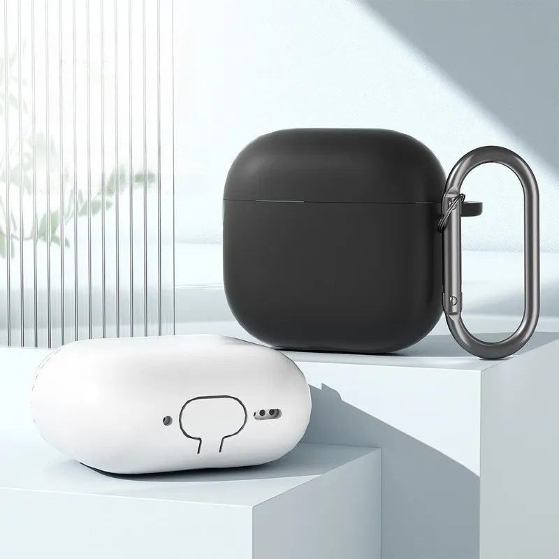 

For AirPods 4 - 2024 Fashionable Silicone Protective Cover, 360° Shockproof, Exquisite Wireless Earphone Accessories