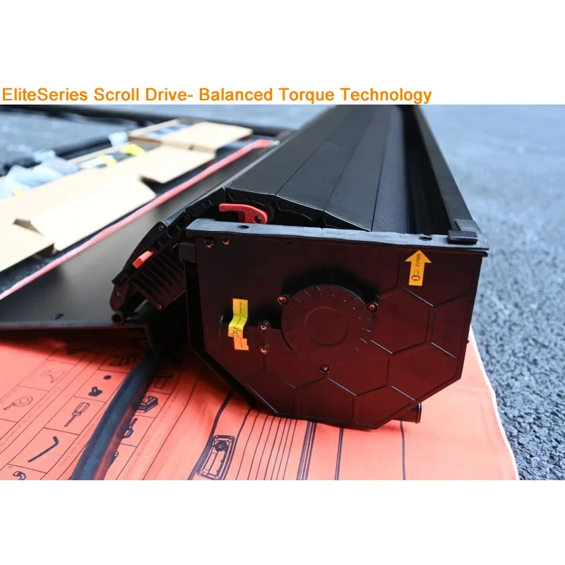

Electric Retractable Hard Tonneau Cover Remote Slide-Away Roll up Truck Bed Cover Model Rang