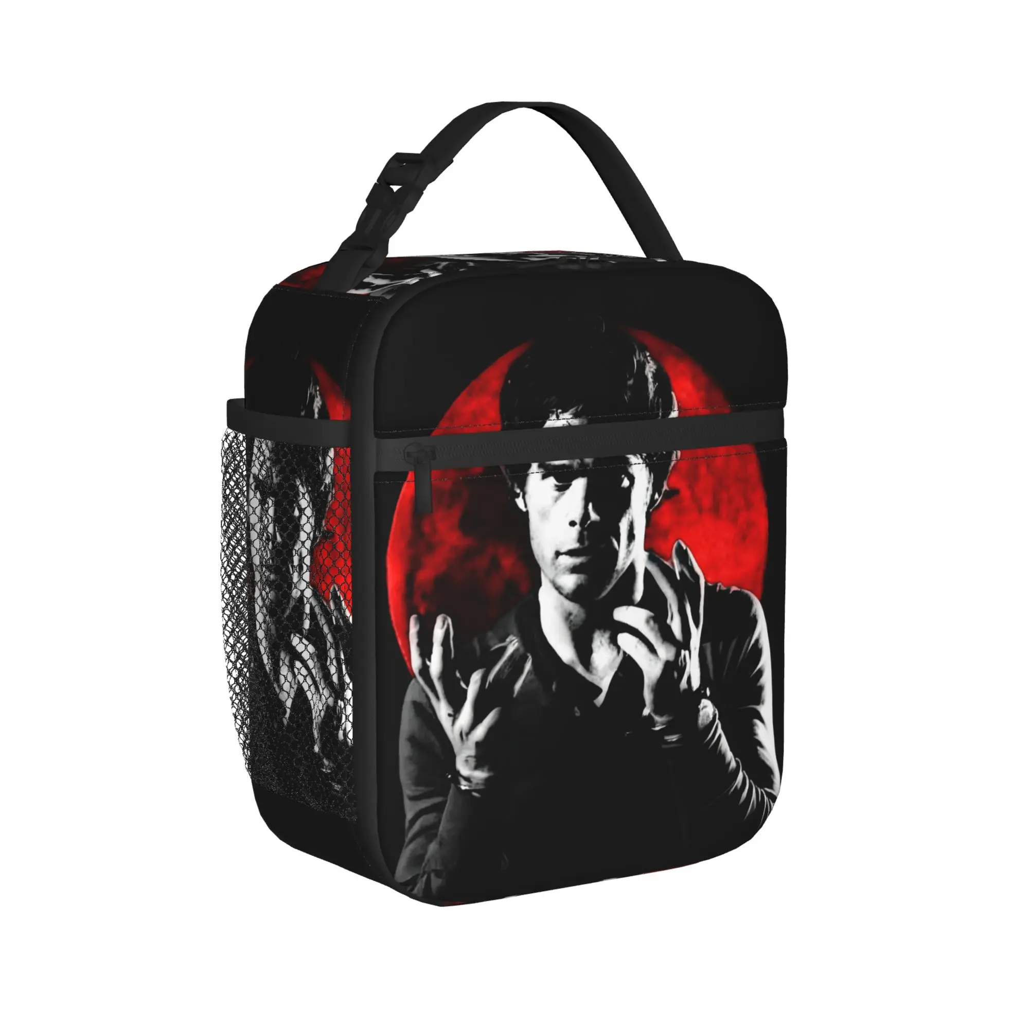 Bolsa Térmica Dexter Morgan de Alta Capacidade, Lancheira Térmica para Programas de TV, Bolsa de Almoço para Faculdade, Atividades ao Ar Livre, Masculina e Feminina