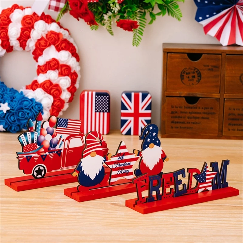 Independence Day Ornament Desktop Crafts Office Bedroom Dormitory Party