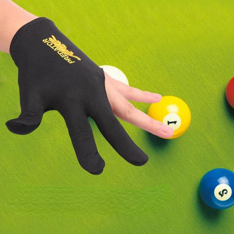 Gants de billard professionnels à trois doigts pour hommes, respirants, fins, haut de gamme, mains droites, magasins, salle, 2023