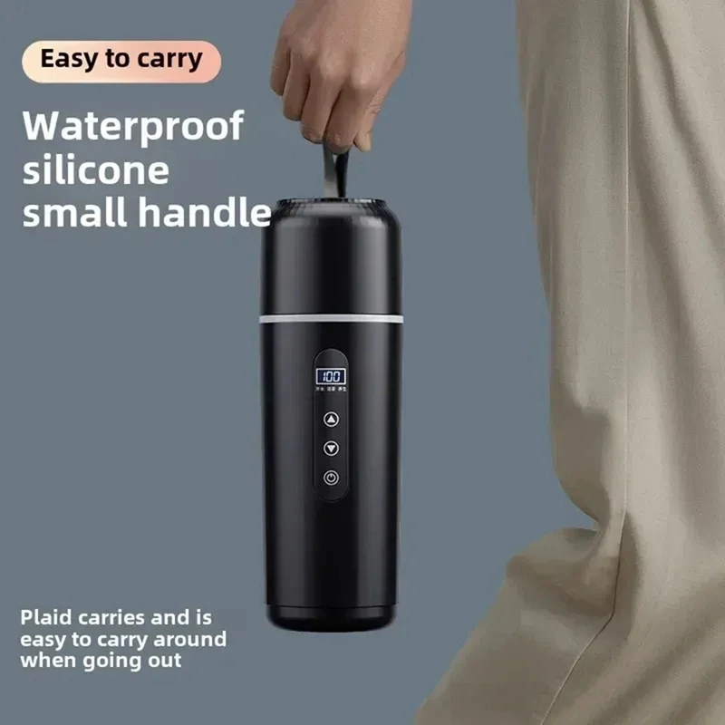 Super Sale USB Powered Car Heating Water Bottle 500ML 24V DC Electric Heated Bottle Portable Travel Cup for Car & Commuting