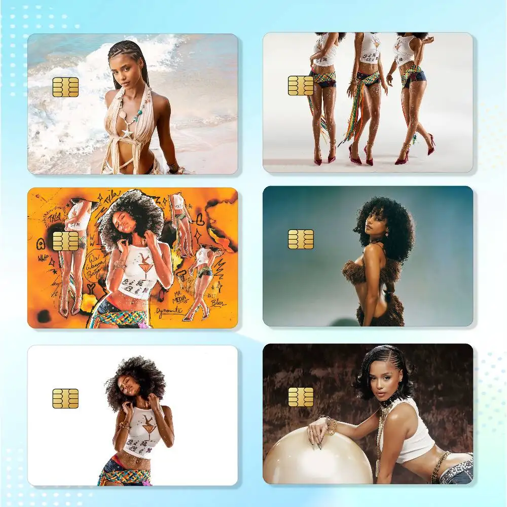 Singer Tyla WWP Matte Card Stickers For Credit Cards Debit Cards And Transit Cards 4Pcs